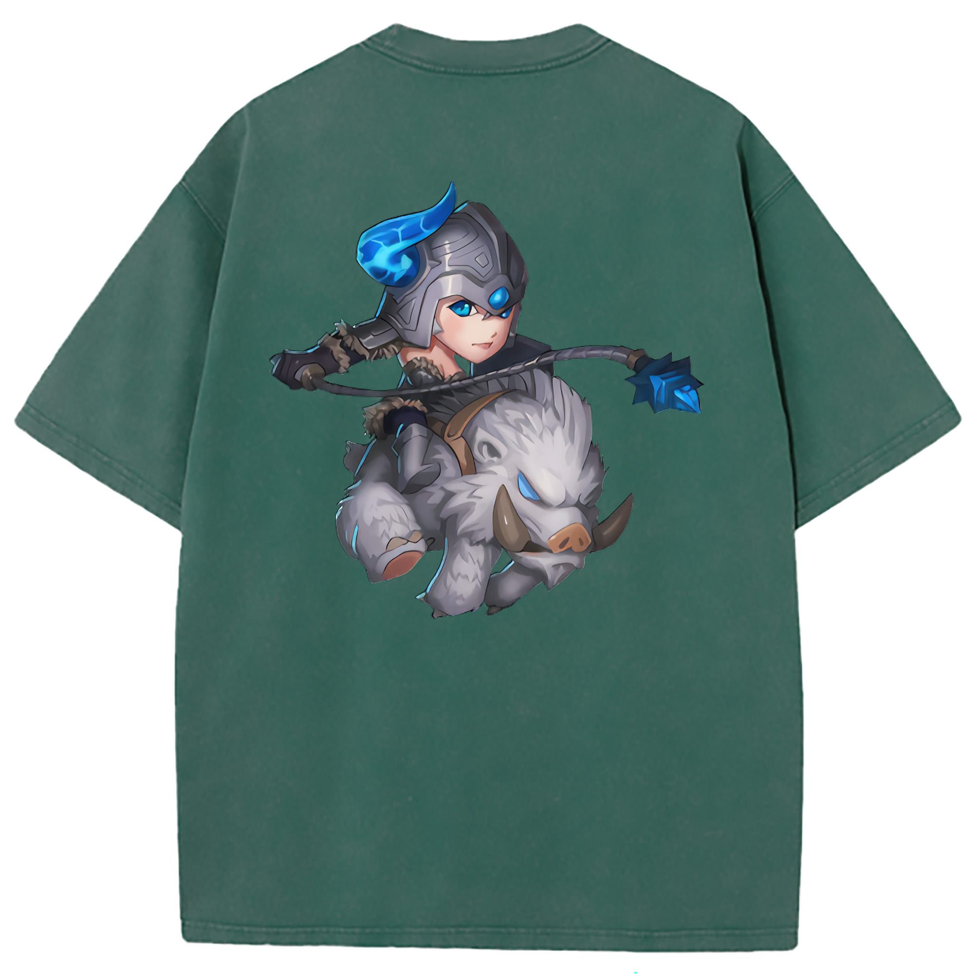 （画像用） リーグ・オブ・レジェンド League of Legends LOL 綿100% ヴィンテージ風 半袖Tシャツ（背面プリント）